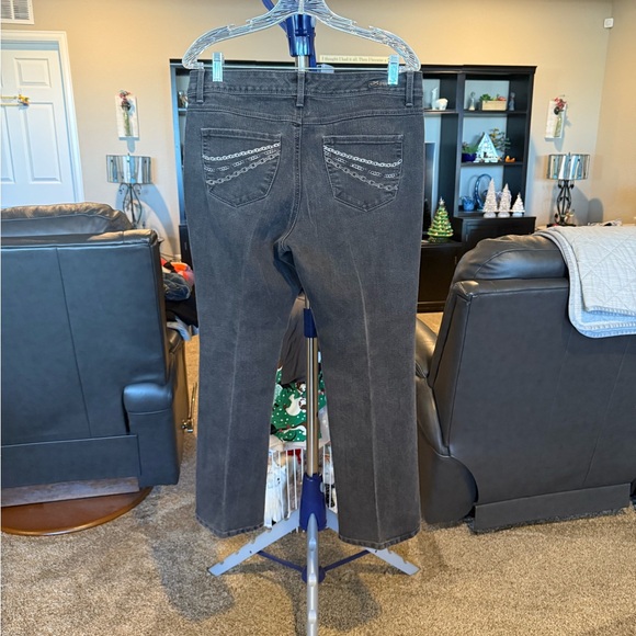 Style & Co. Black Straight Leg Jeans. Size 12 - Picture 2 of 4